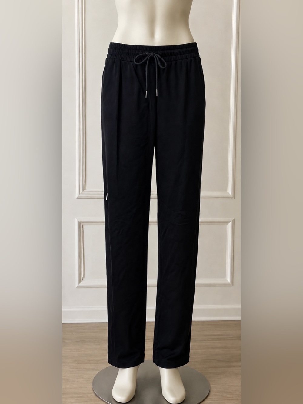 Moshu Black Knit Pull-On Pants Size Large - Picture 1 of 6